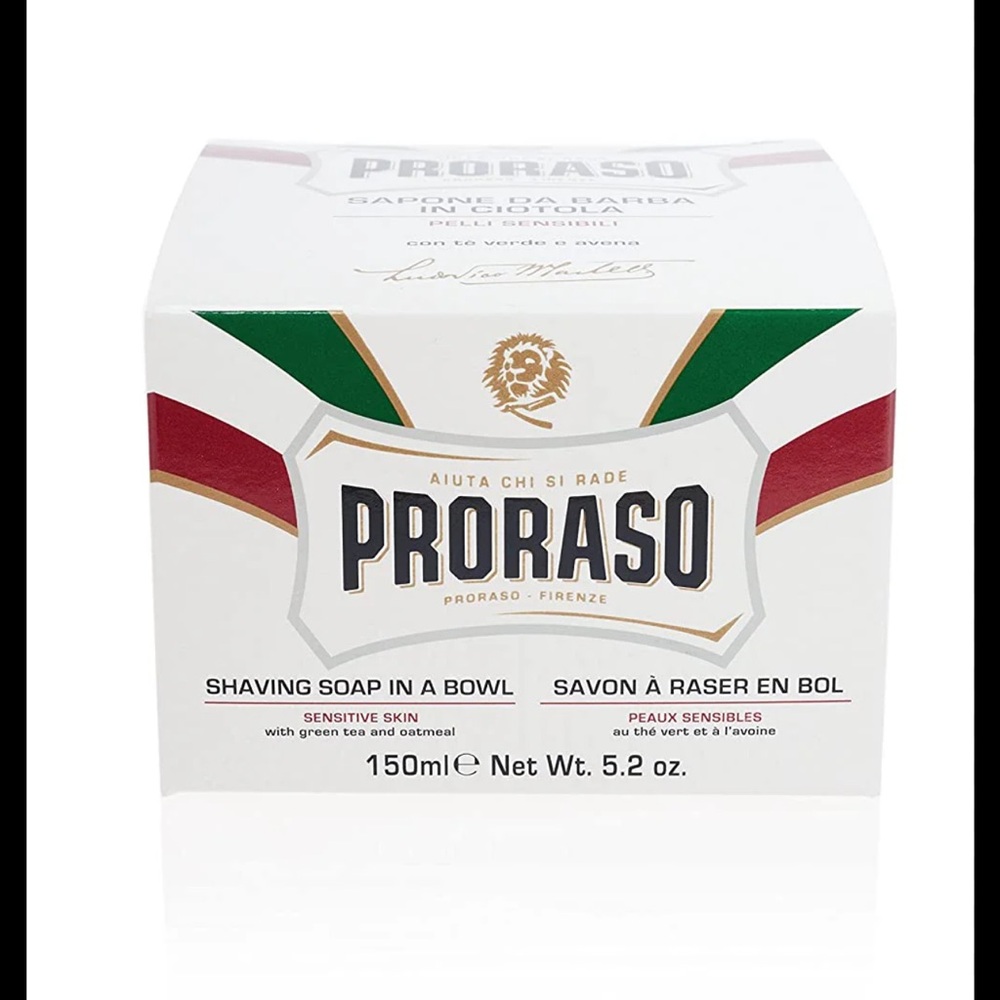 Proraso Shaving Soap in a Bowl for Sensitive Skin